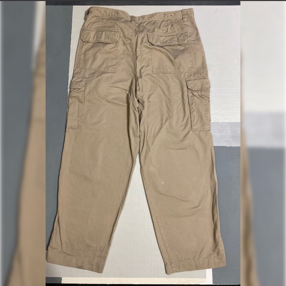 Basic Editions Pants Mens Basic Editions Khaki Cargo Pants Poshmark